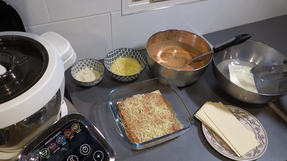 Montage des lasagnes au Companion