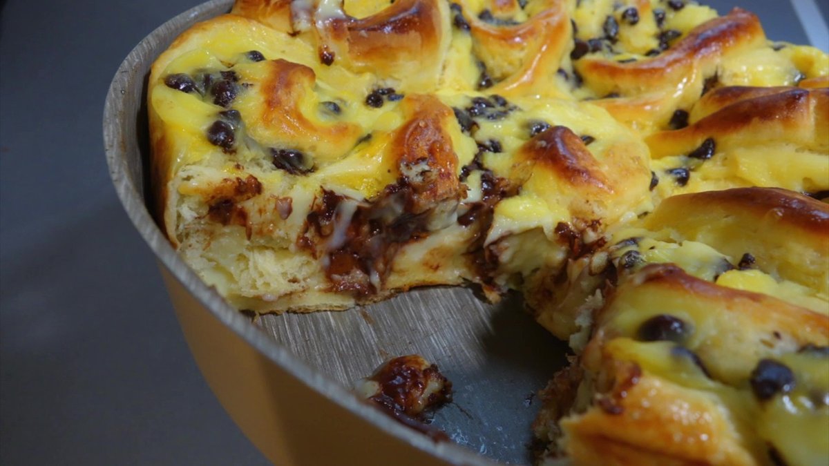 Gâteau chinois moelleux aux pépites de chocolat au Companion