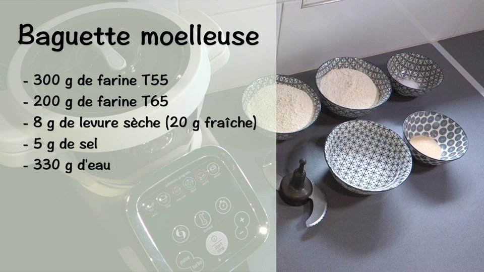 Baguettes moelleuses au Companion