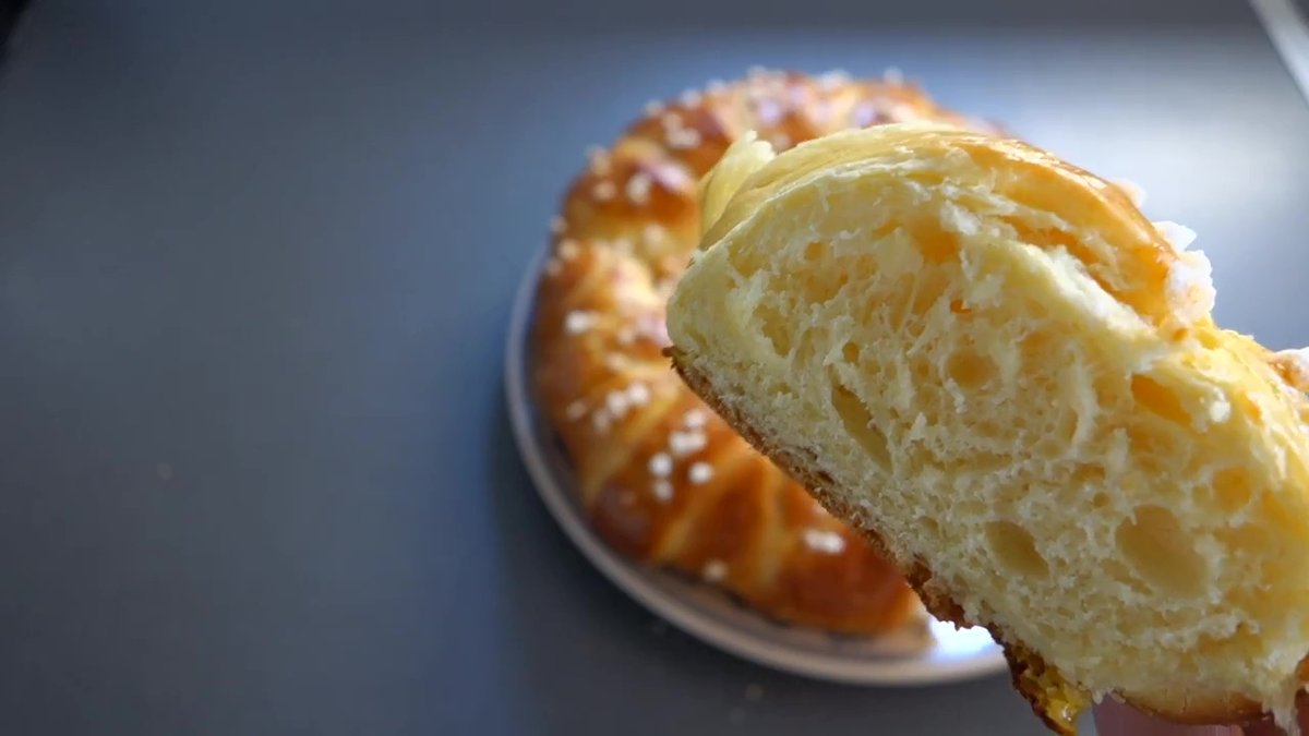 Brioche Couronne au Companion avec une une mie aérée et moelleuse