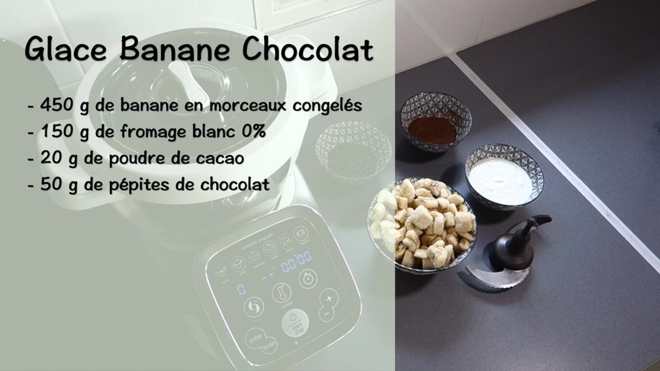 Glace Banane Chocolat au Companion