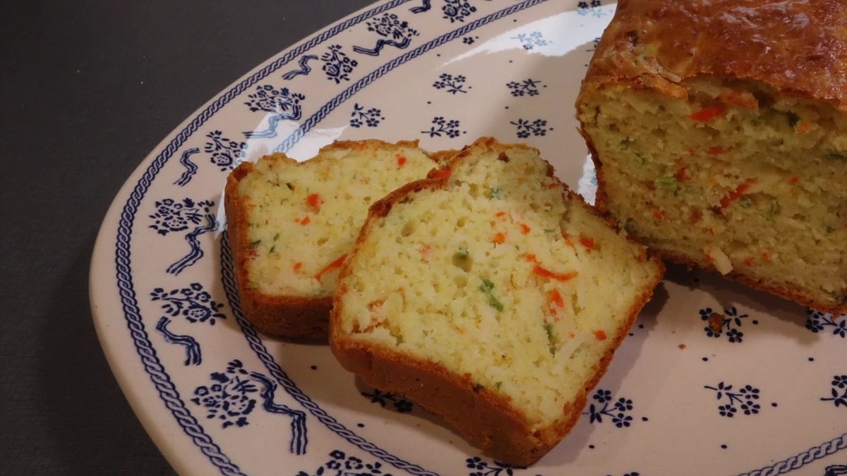 Tranches de cake au crabe réalisés avec le robot Companion