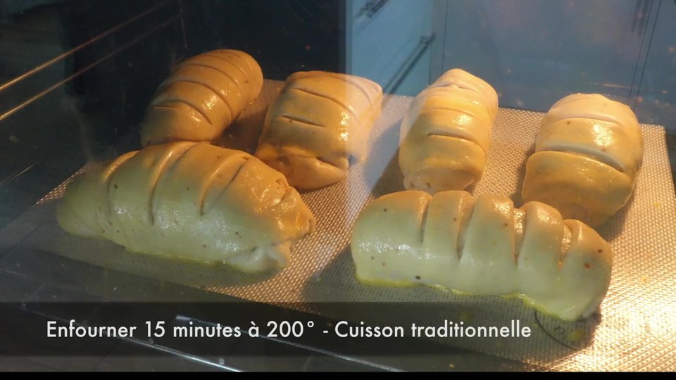 Cuisson à 200°C pendant 15 minutes