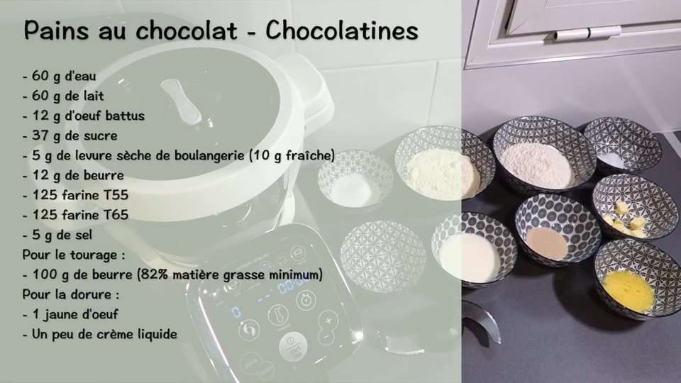 Pain au chocolat – Chocolatines au Companion