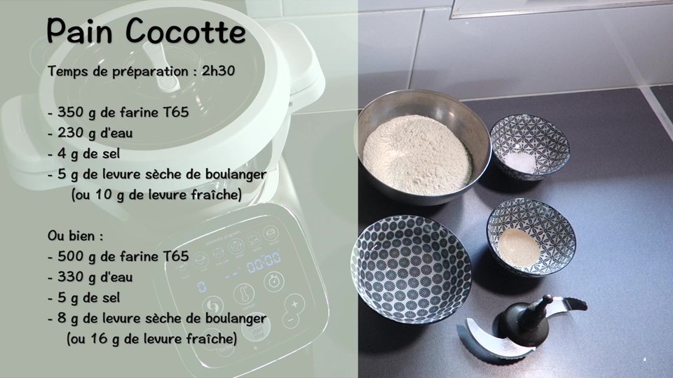 Pain cocotte avec le Companion