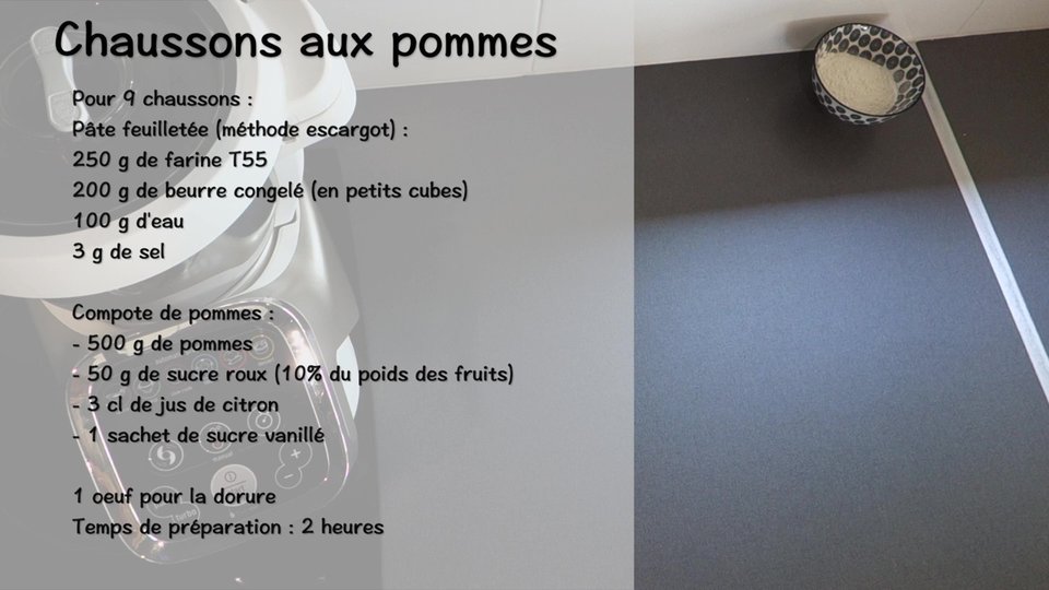 Chaussons au pommes au Companion