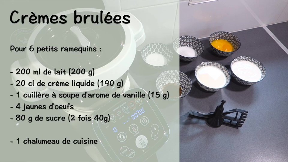Crèmes brulées au Companion